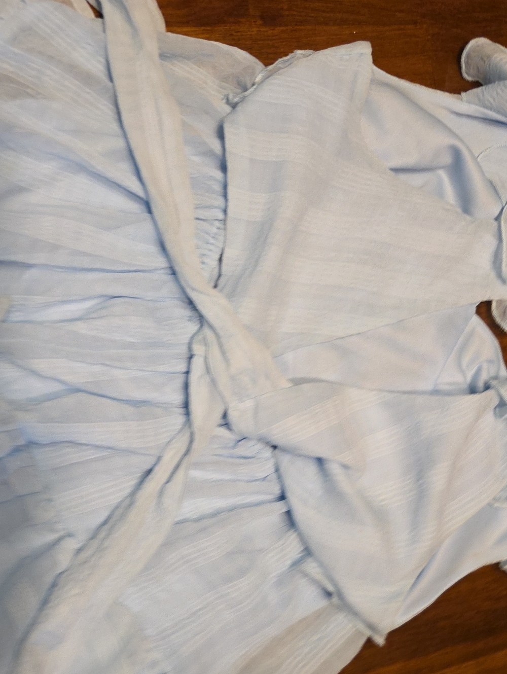 Trixxi Light Blue Ruffle High-Low Dress - Picture 8 of 8